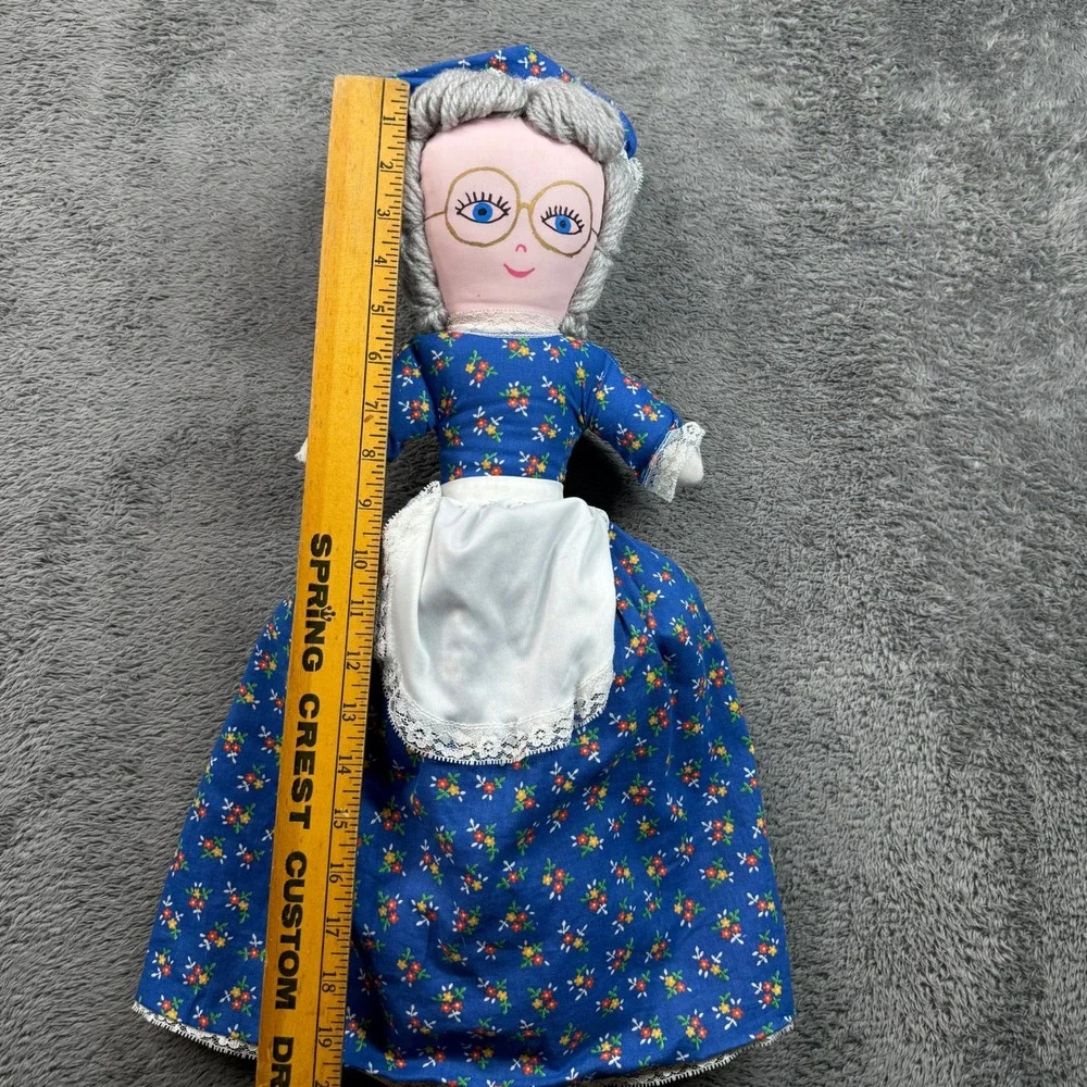 Vintage Little Red Riding Hood Topsy Turvy Doll 3-in-1 Red Blue Excellent 18in